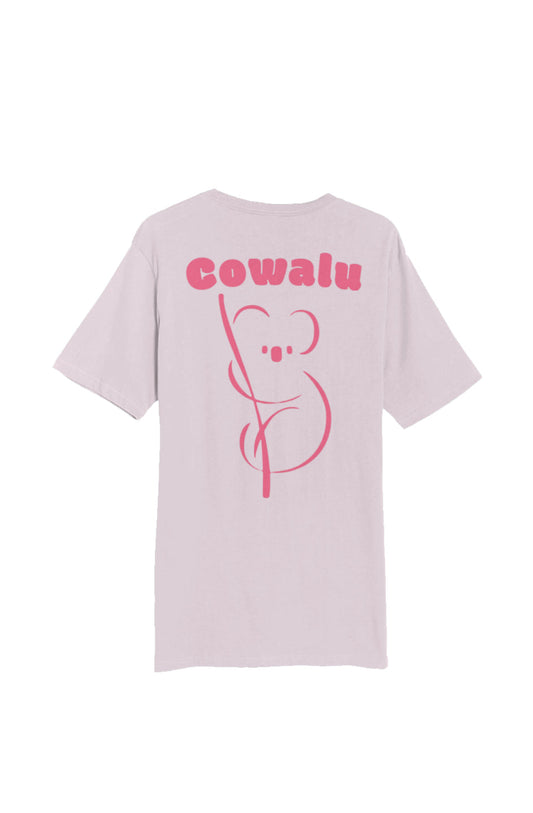 Late Pink Oversized T-Shirt featuring a relaxed fit, ideal for cozy loungewear and casual style.